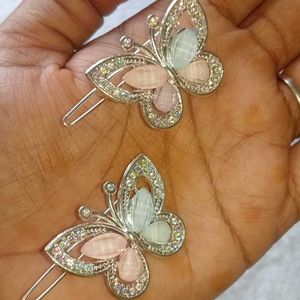 Butterfly Hair Clips 6clips (New)