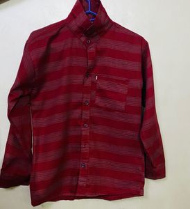 Striped Maroon Shirt