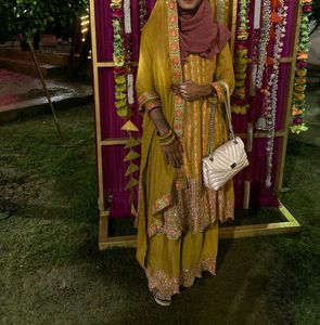 Pure Crepe Pakistani Dress