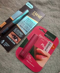 Lakme Eyeconic Liner & Biotique Lip Balm