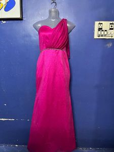 Korean Long Designer Pink Gown