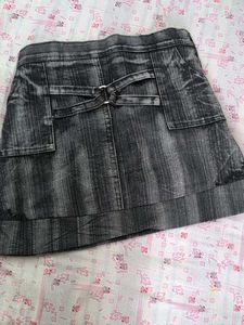 Denim Mini Skirt