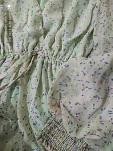 Floral Print Green Top