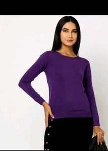 Purple Knit Sweater