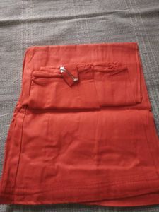 Women Orange Saree