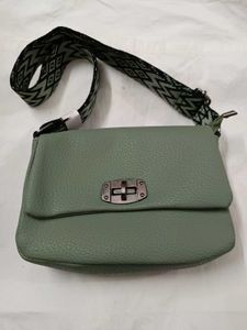 Green Leather Crossbody Bag