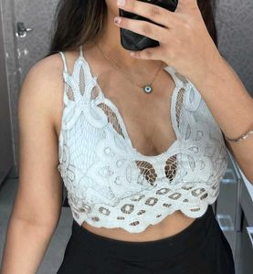 White Bralette Top