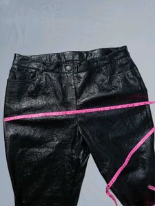 Plus Size Stylish Womens Leather Pants waist 36