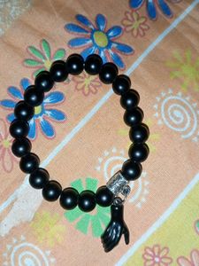 Black Beaded Bracelet