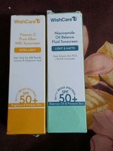 Wishcare Gel Sunscreen  Combo Of 2 New Seal Pack