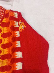 Red Patterned Sweater