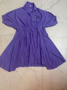 Cute Purple Butterfly Dress