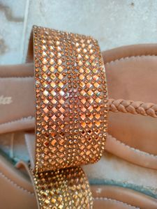 Party Wear Bata Women Flat Sandals