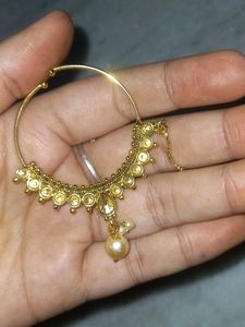 Gold-toned Nath