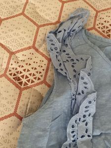 Benetton Light Blue Romper