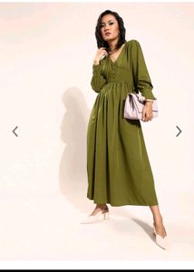 Olive Green Dress