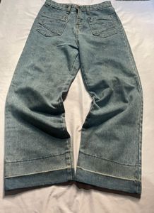 Wide Leg Denim Jeans