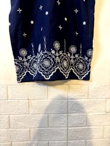 Blue Embroidered Kurta (item 19)