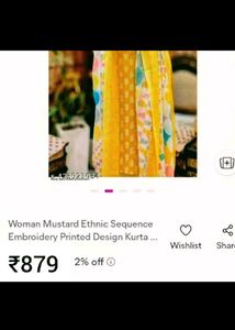 Yellow Printed Kurta Set