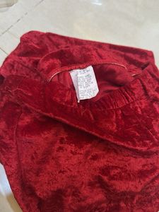 Red Velvet Pants