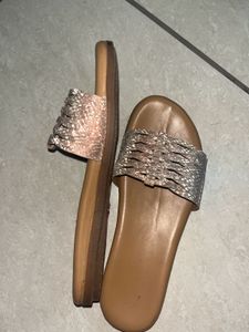 Silver Rose Shiny Stripes Flip