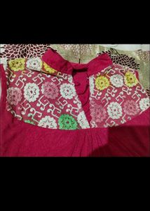 99 Rs Pink Emrodary Top