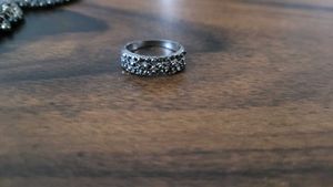 Oxidized Earrings &amp; Ring