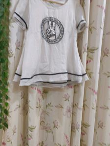 Cute White Graphic Tee