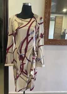 Elegant Printed Shift Dress