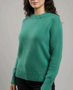 Green Knit Pullover