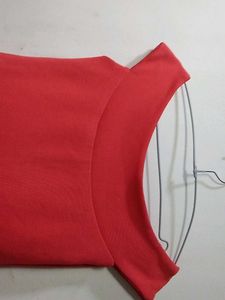 Red Off-Shoulder Top