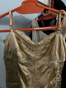 Lace Trim Corset Top