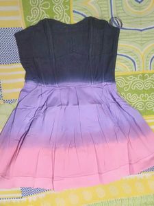 Ombre Fit &amp; Flare Midi Dress