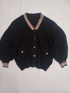 ⚫️Stylish Black Cardigan (L 24 B 21 )