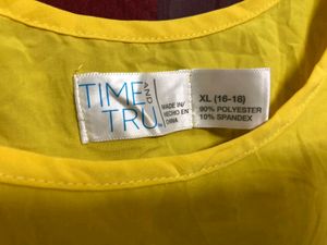 Time &amp; Tru Yellow Tank Top