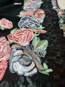 Elegant Flower black 🖤 saree