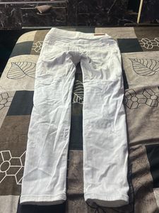 White Pull-On Jeggings