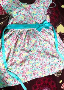 Floral Print Gown Frock