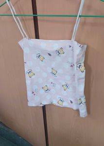 Cute Bear Print Top