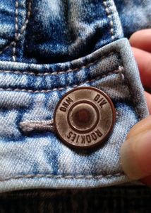 Blue White Faded Colored Denims Jeans For Men