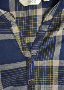 Max Navy Blue Checkered Tunic