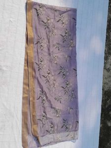 Lavender Anarkali With Dupatta Set