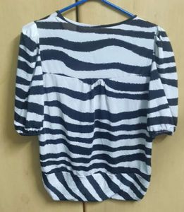 Striped Button-Up Top