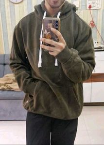 Comfortable Olive Green Hoodie