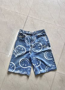 H&M X Smiley Denim Jorts