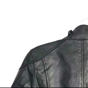 Cropped Leather Jacket women