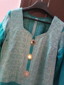 Elegant Green Flared Gown