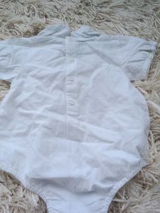 Cute White Baby Romper