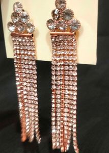 Perfect Rose Gold earrings for cocktail party.