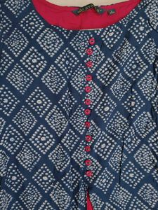 Blue &amp; Red Dress with Jacket